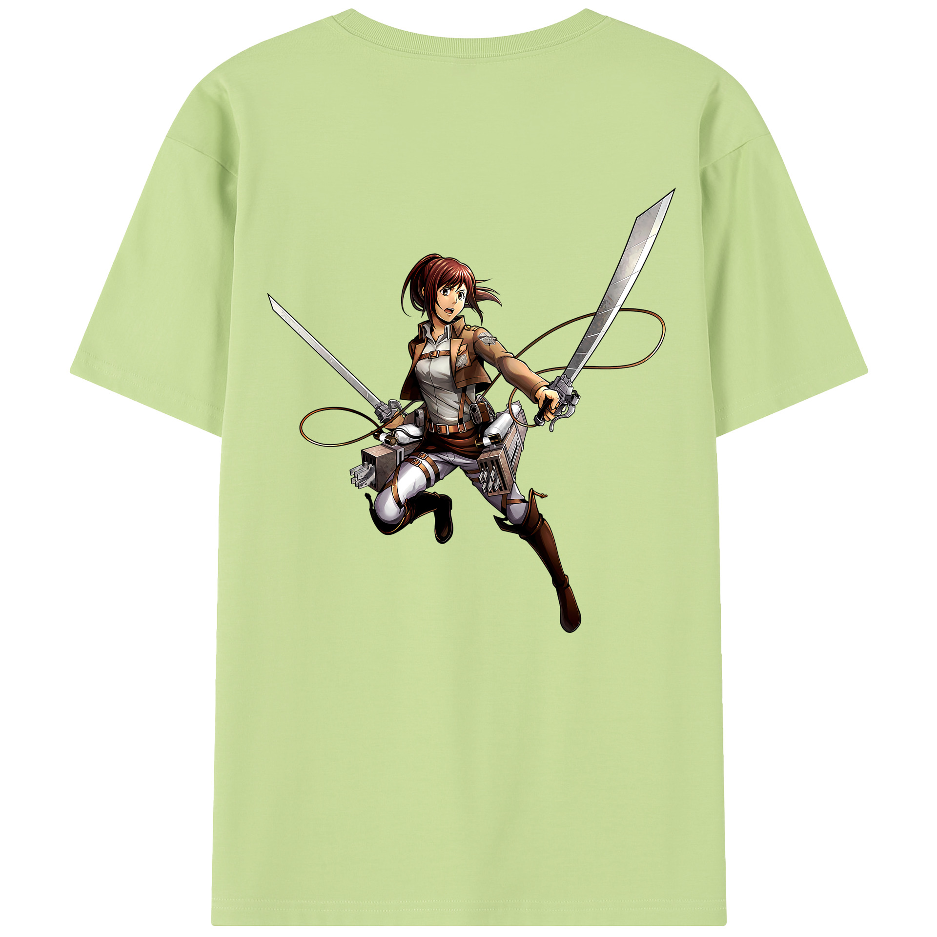 （画像用） 進撃の巨人 サシャ·ブラウス Attack on Titan Sasha Blaus 綿100％半袖Tシャツ（背面プリント）